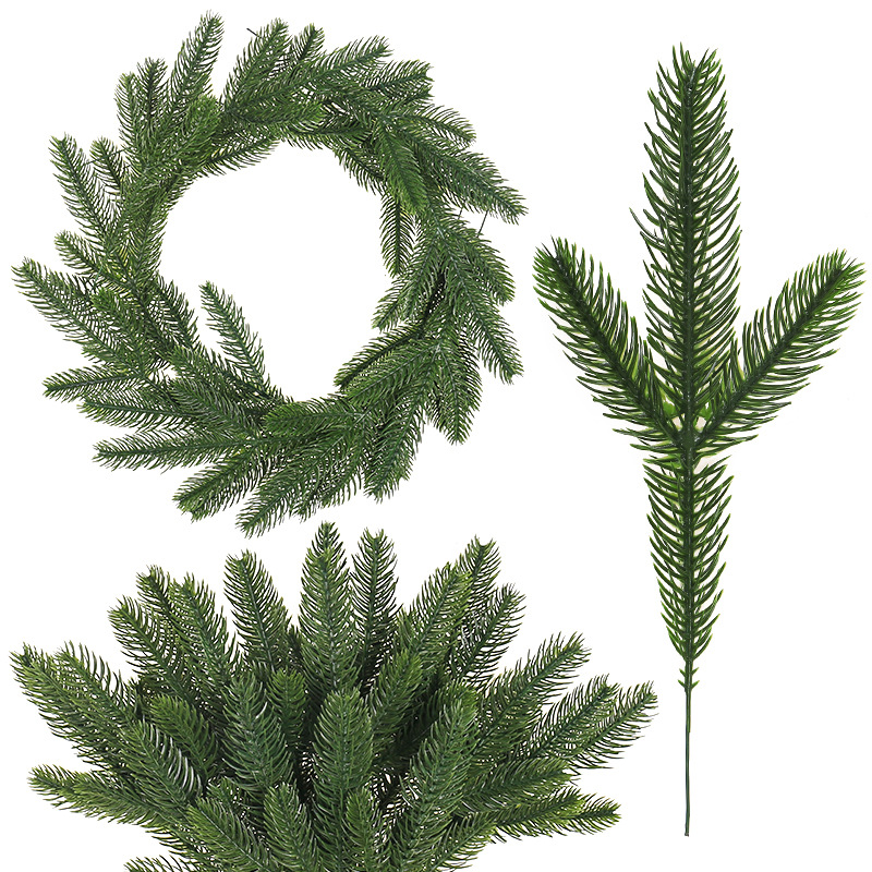 Christmas Tree Artificial - Kunstmatige dennentakken, nep dennennaalden, groene decoratie,