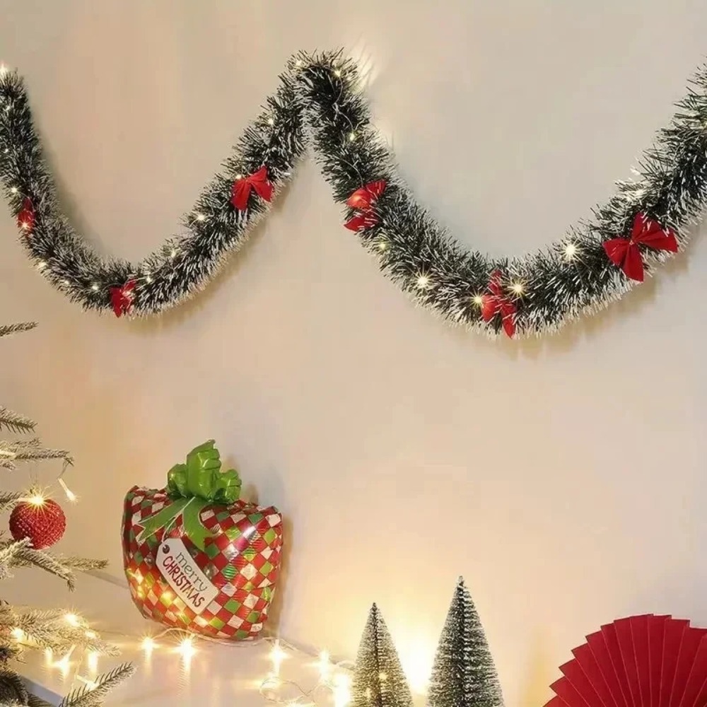 Led Fairy String Lights - Kerstklatergoudslinger Kunstkerstslinger met LED-verlichting Kerst Metallic