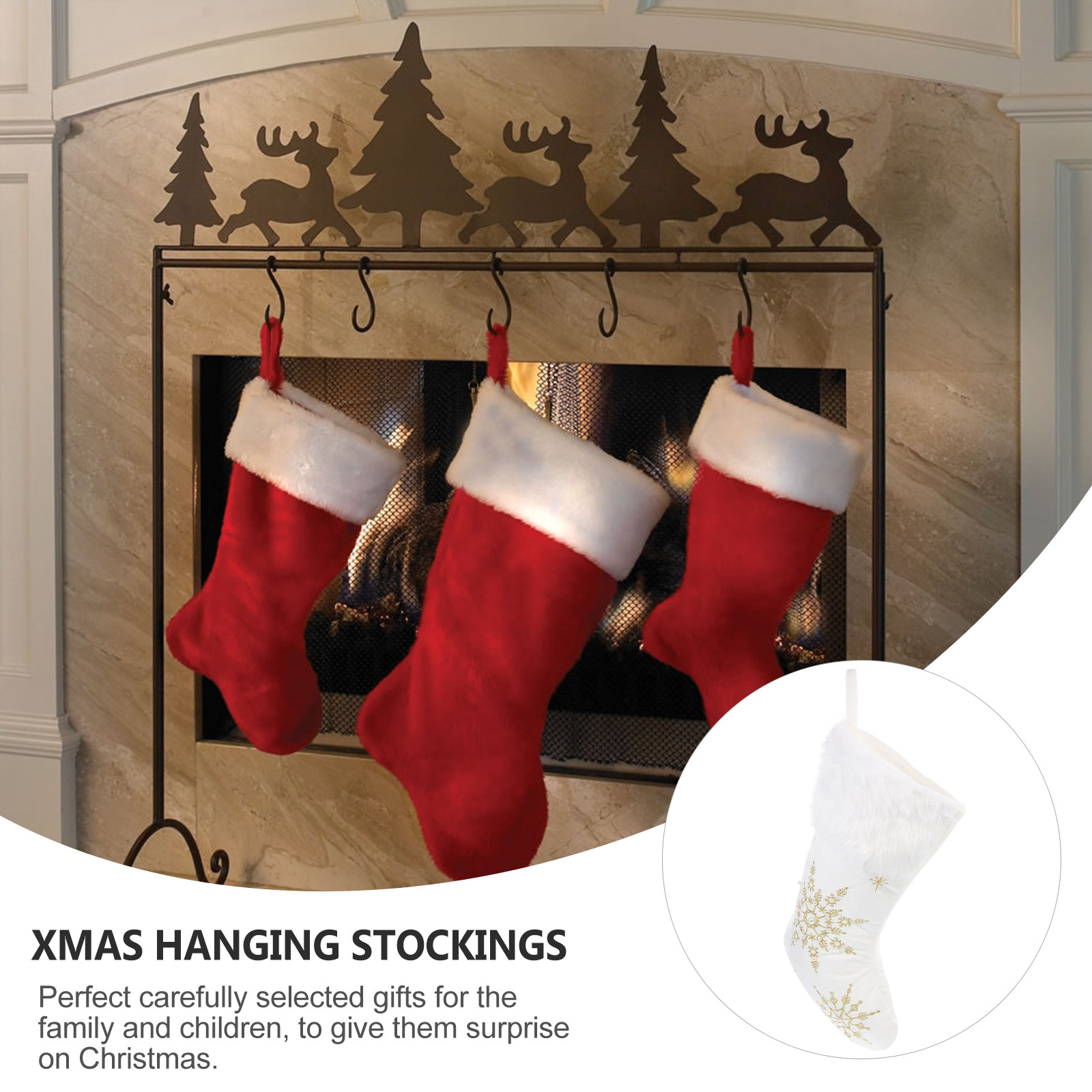 Christmas Stocking Hanging - 1 Stuks Kerstsok Decoratie Hangende Hanger
