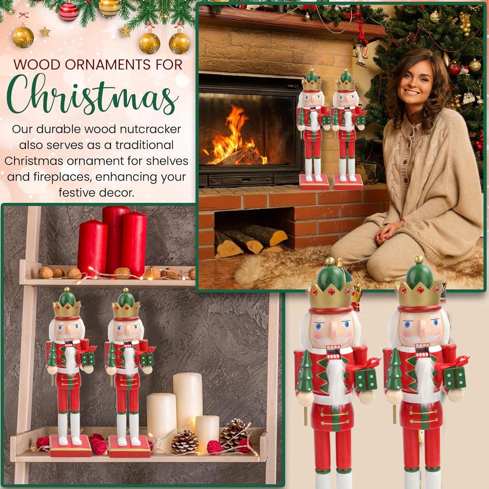Nutcracker Figurine - Houten notenkraker 15-inch houten soldaat notenkraker