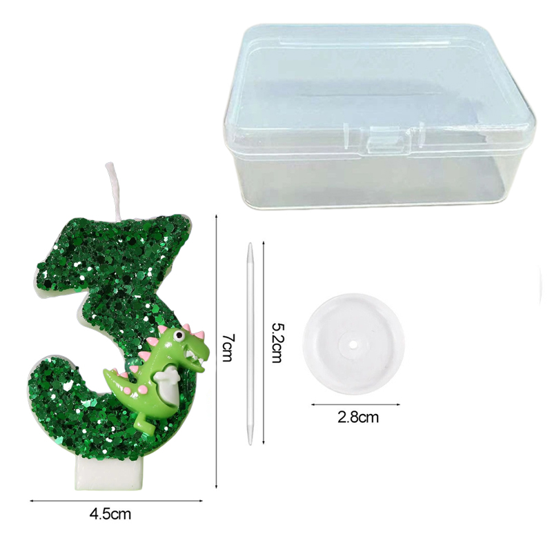 Cartoon Dinosaurus Digitale Ve - Holiday Candle Set recensie en prijs