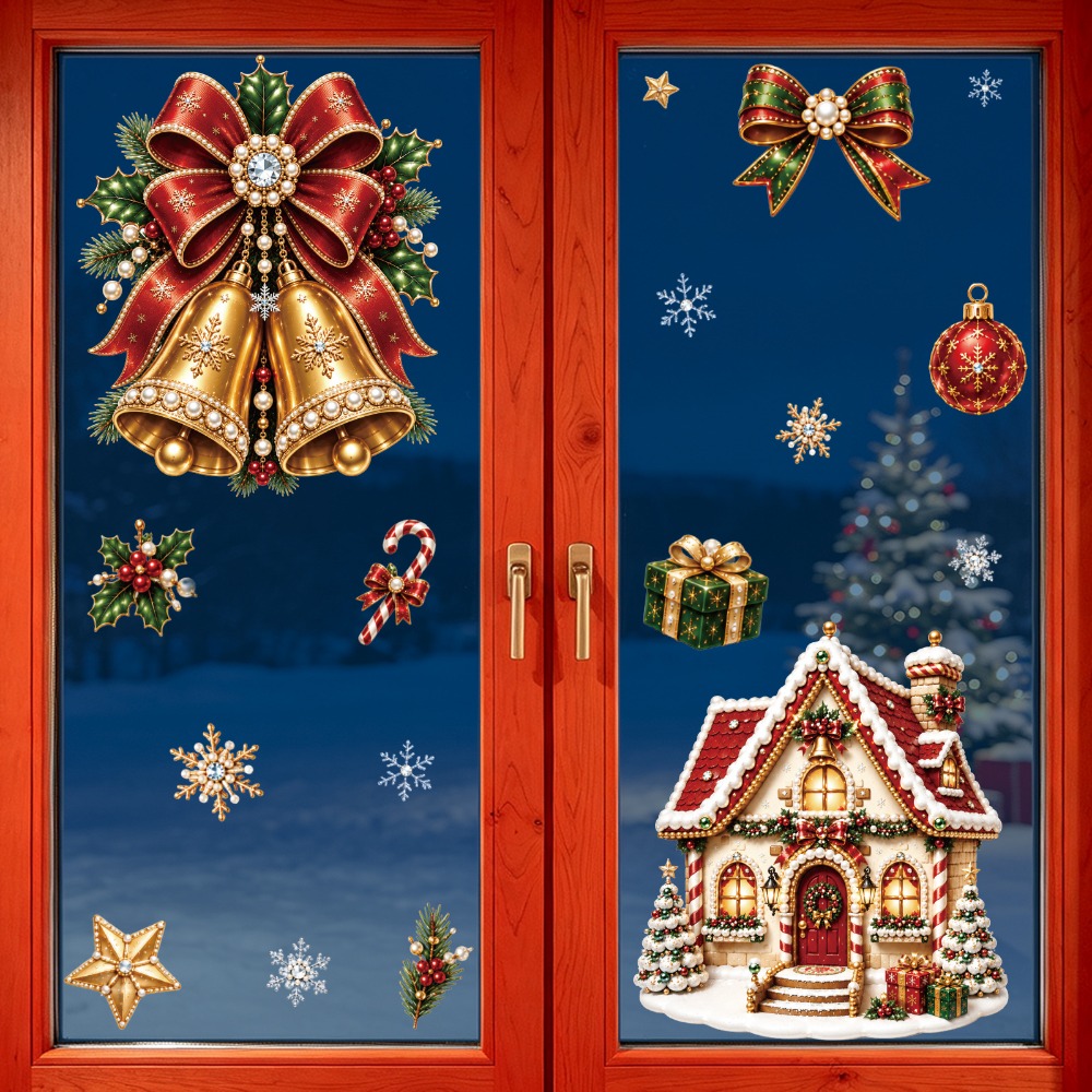 Kerstmis 2027 Nieuwe Raamstick - Snowflake Window Decal recensie en prijs